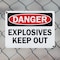 Signmission Explosives Keep Out Danger Sign, Plastic, 10in W x 7in L, 2PK OS-2PACK-DS-P-710-L-19351 - alternate 6